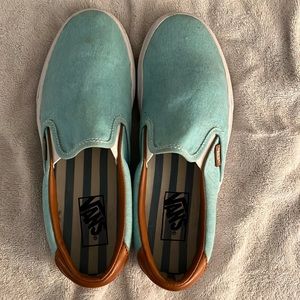 Vans slip ins. Teal blue. Size 7.5 mens